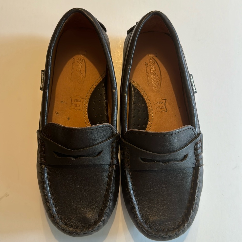 Venettini ROCCO Moccasins Black Little Kid Size EU 28 / USA 11